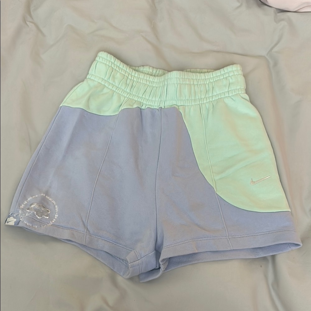 Nike Women's Athletic Shorts - Light Green and Light Purple